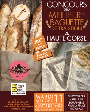 Concours de la meilleure baguette  de tradition de Corse : Rendez-vous mardi au CFA de Furiani