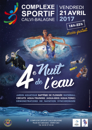 4e Nuit de l'eau le 21 avril au complexe sportif Calvi-Balagne