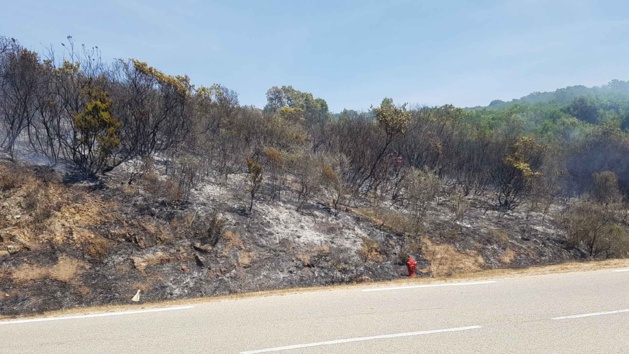 Porticcio : Le feu sur la rocade