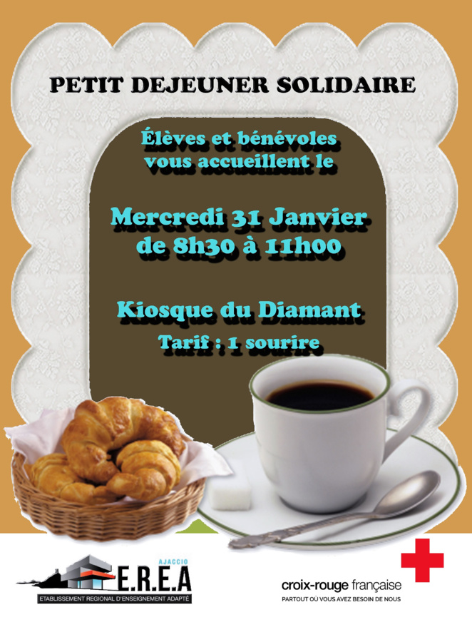 Ajaccio : Petit déjeuner solidaire de la Croix-Rouge