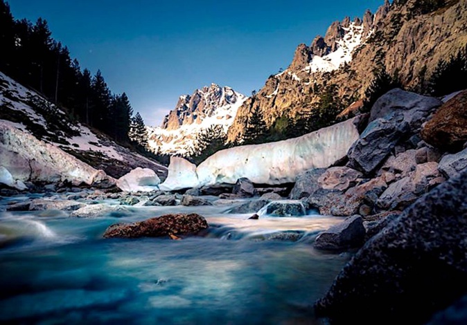 La photo du jour : La Restonica à l'heure de la fonte des neiges