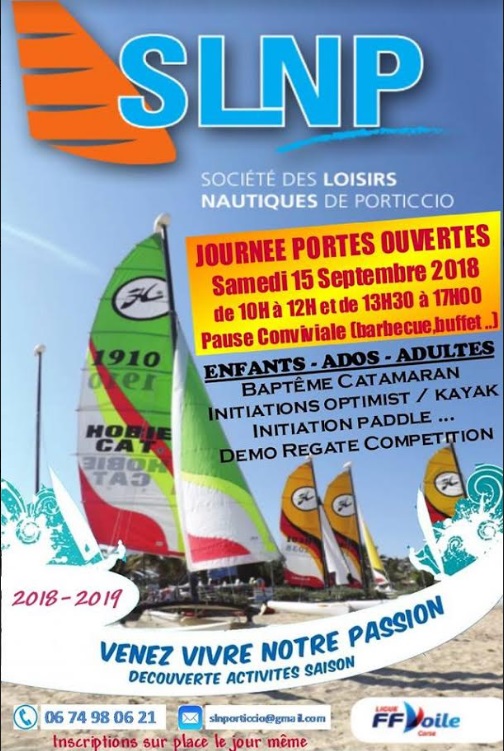 Grande journée spéciale découverte activités du club de loisirs nautiques de Porticcio