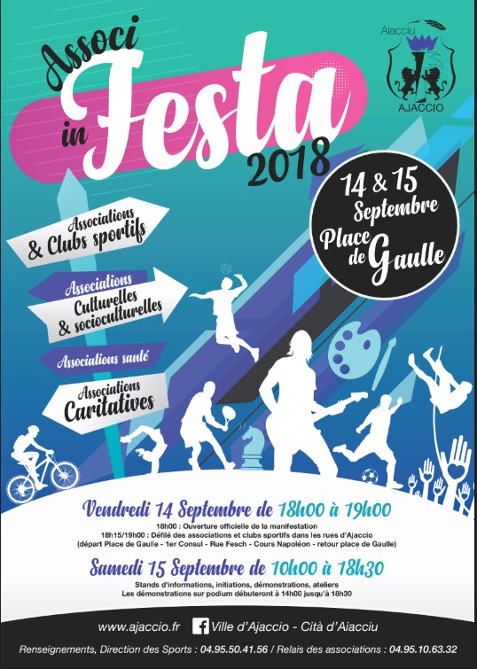 Associ in festa 2018 in aiaccu : fête du sport et des associations