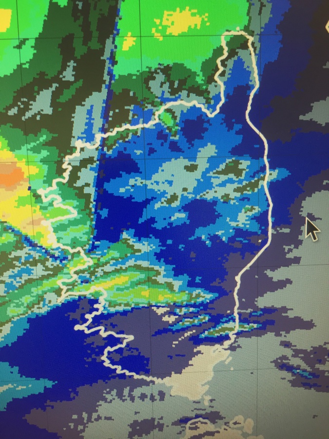 cumuls de pluie entre 17h et 18h