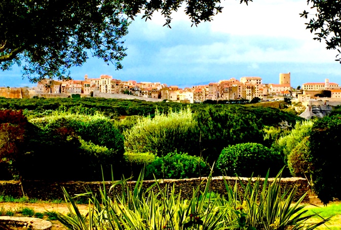 La photo du jour : La Haute-Ville de Bonifacio dans un écrin de verdure 