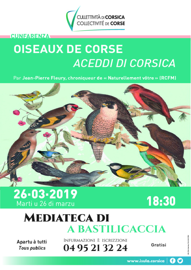 Prupià :  « Les oiseaux de corse » en conférence à la bibliothèque municipale 