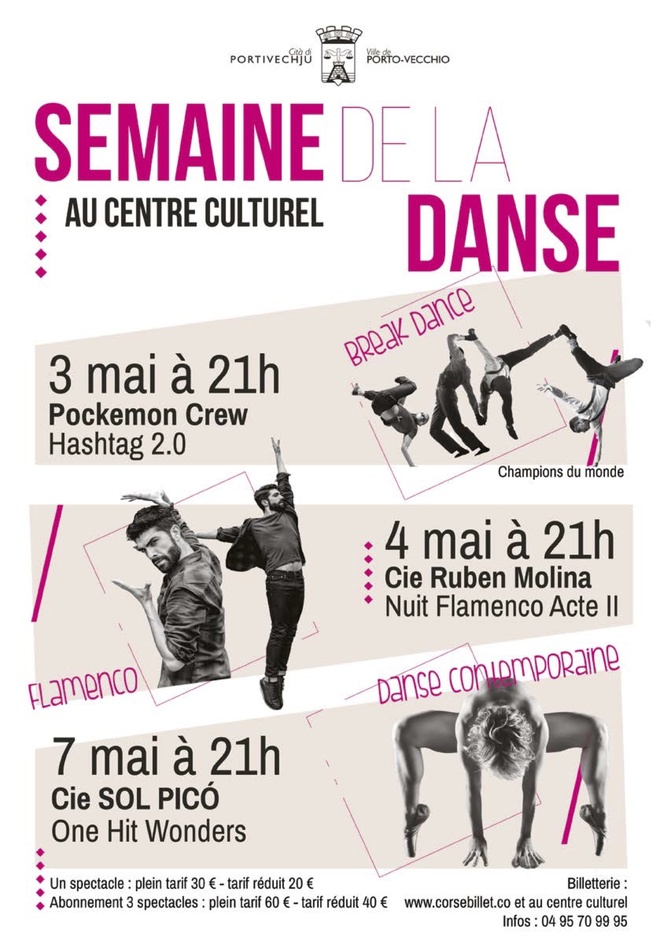 La semaine de la danse à Porto-Vecchio du 3 au 7 mai sur la scène du centre culturel