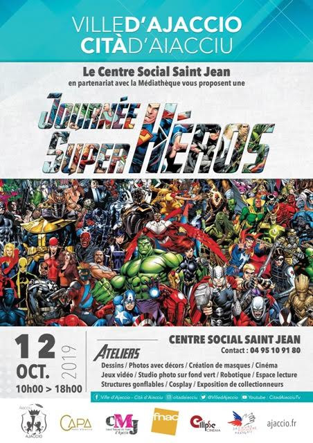 Le 12 octobre la médiathèque Saint-Jean organise la journée des supers héros