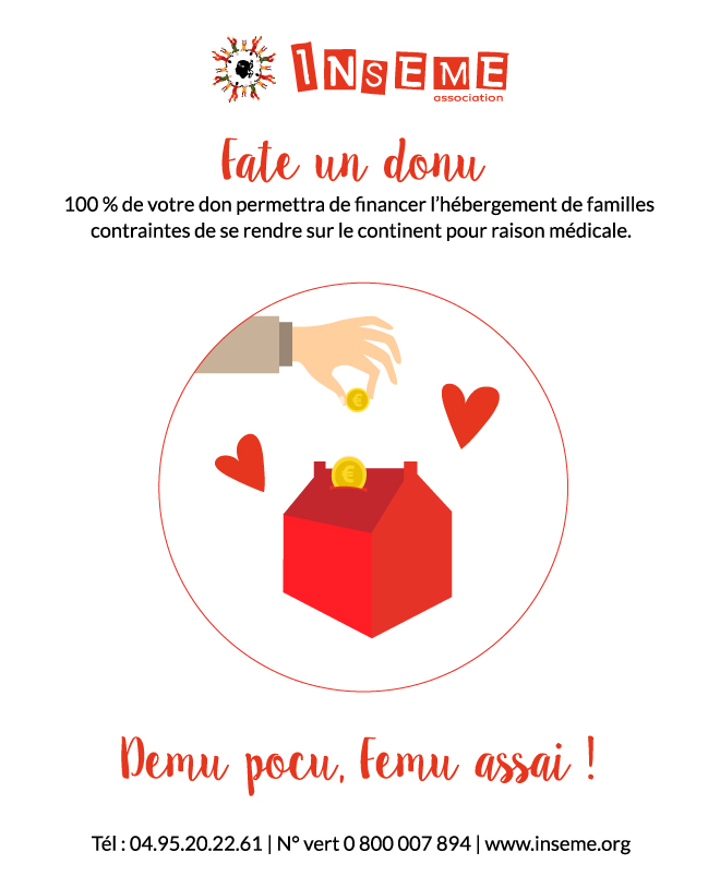 Inseme lance l'opération « E Case Rosse » : 1 mois pour soutenir les familles hébergées sur le continent