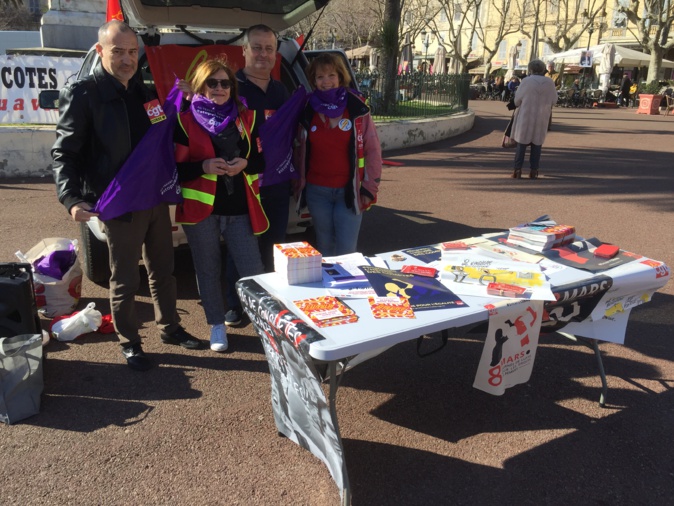 Journée internationale des droits des femmes : la CGT mobilisée à Bastia