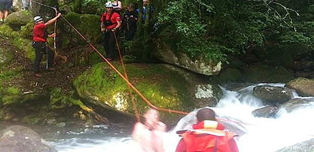 Passerelle submergée en Balagne : 56 personnes évacuées par tyrolienne