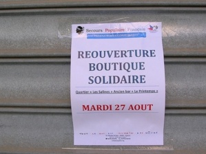 La boutique devait ouvrir ses portes mardi 27 août... (Photo : Yannis-Christophe Garcia)