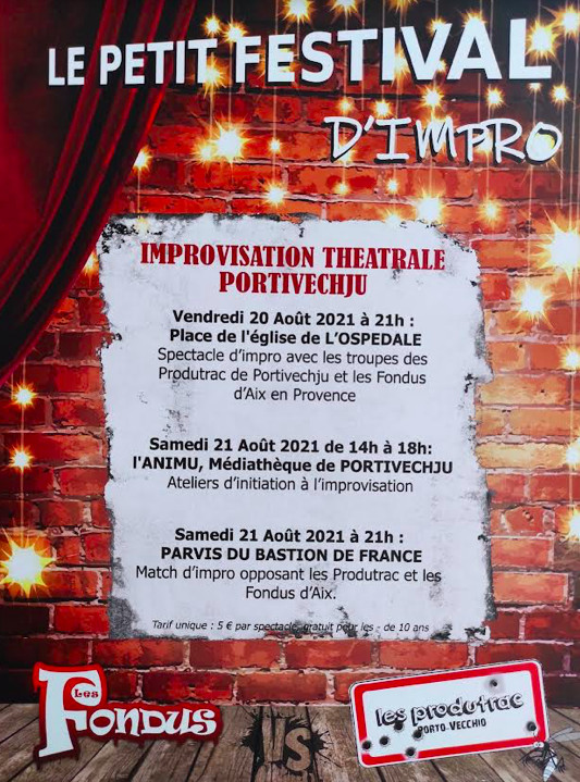 Un weekend de théâtre à Porto-Vecchio avec le Le Petit Festival de L'Impro