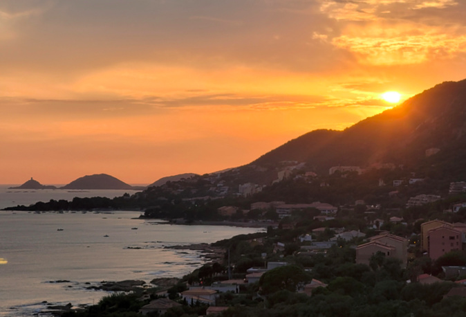 Coucher de soleil sur les Sanguinaires