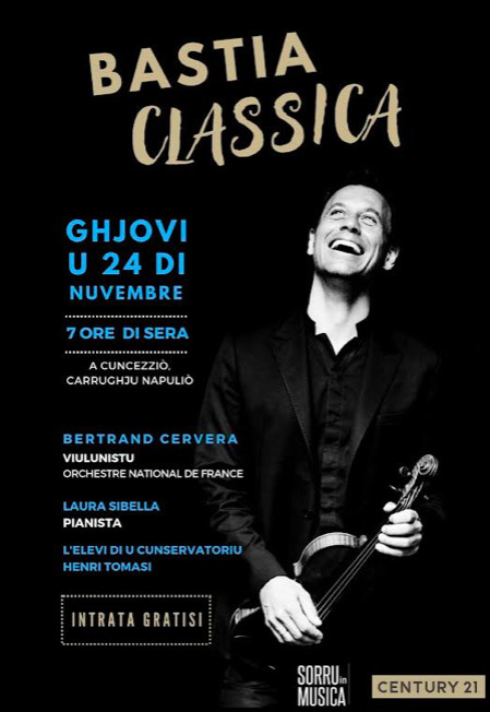 Bastia : un concert Bertrand Cervera ce jeudi 24 novembre 