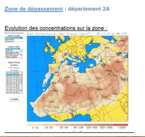 Les niveaux de pollution en particules fines ont été dépassés en Corse-du-Sud