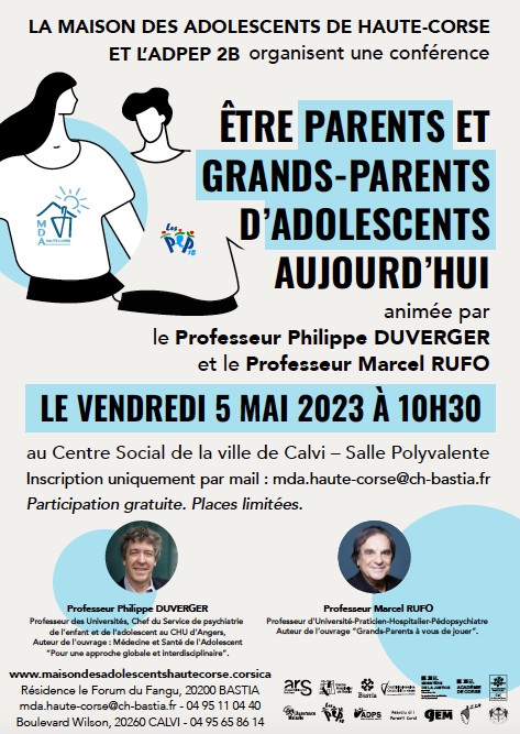  Parentalité d'adolescents : une conférence avec Marcel Rufo à la Maison des Adolescents de Calvi 