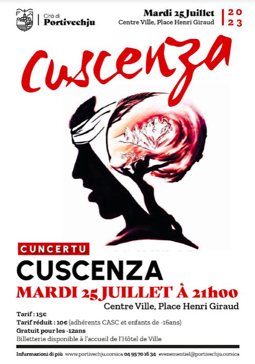 Le groupe Cuscenza en concert à Portivecchju