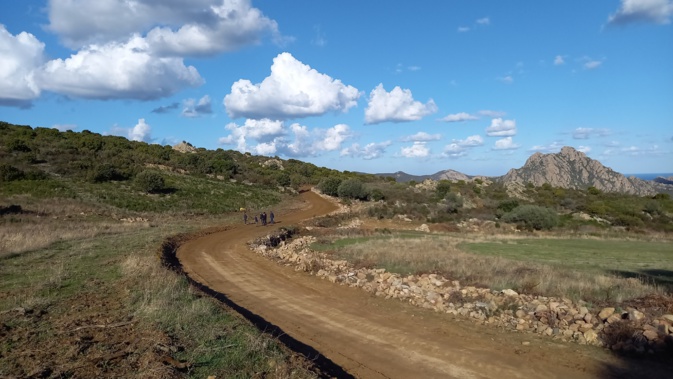 La piste menant au Lotu et à Saleccia en février 2022