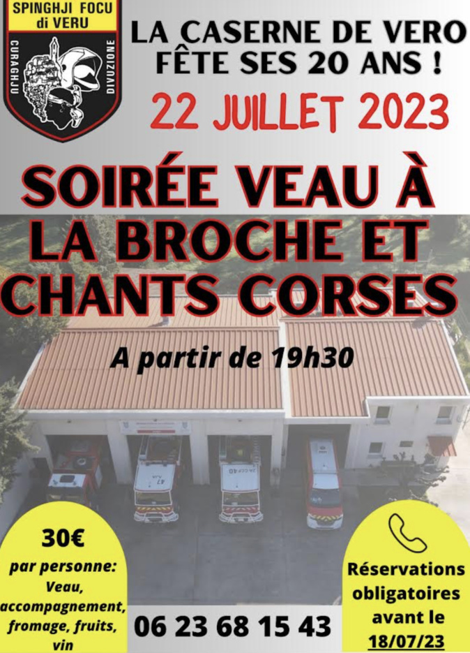 La caserne de pompiers de Vero fête ses 20 ans : le programme 