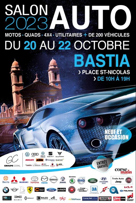 Salon de l'auto de Bastia : de vendredi à dimanche sur la place Saint-Nicolas