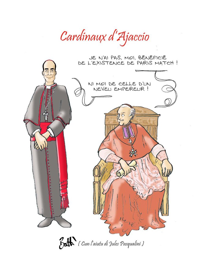 Le dessin de Battì : Cardinaux d'Ajaccio