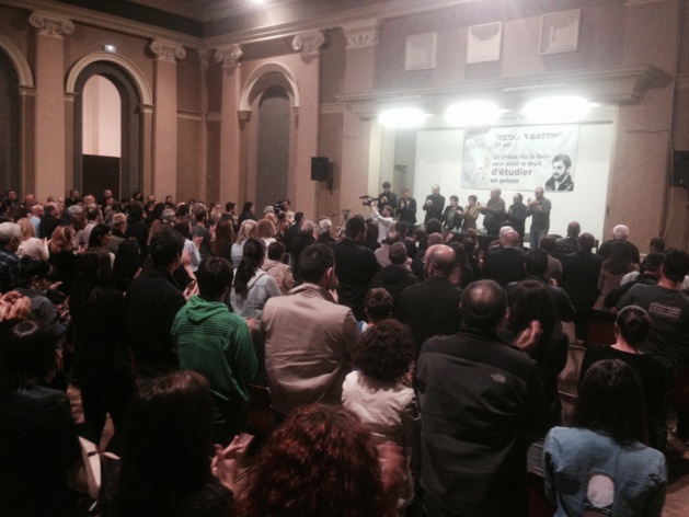 La salle des congrès était pleine ce mercredi soir pour soutenir Nicolas Battini