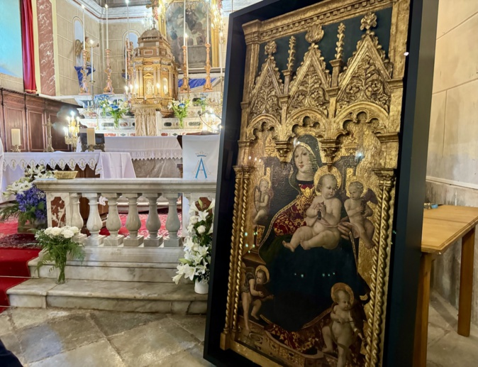 La Madone de Brando en l'église Sainte Marie de Castellu Brandu