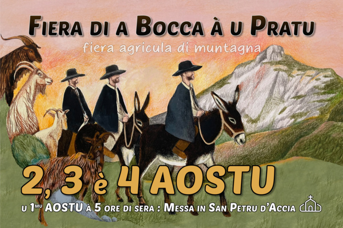 A Fiera di a Bocca à u Pratu prendra place à Querticellu, du 2 au 4 août 2024. ©Comité Fiera di a Bocca à u Pratu