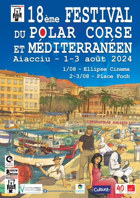 La festival du polar corse et méditerranéen s'installera à Ajaccio, du 1er au 3 août 2024. @Association Corsica Polar