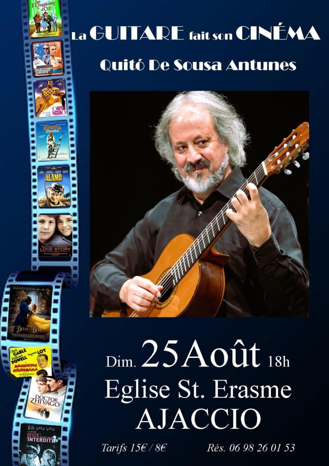 Récital de guitare classique, Quitó De Sousa Antunes en concert à Ajaccio