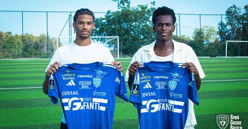 Noa Donat (20 ans) et Yahya Bathily (21 ans) ont signé 4 ans au SCB. (photo SC Bastia)