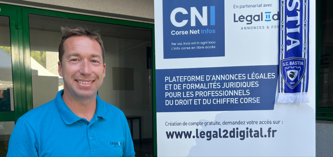 Laurent Huot, chargé de développement annonces légales et formalités pour la Corse dans l'entreprise.