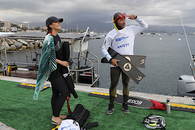 Marine Russo et Arthur Voisin. PHOTOS (PASCAL POCHARD-CASABIANCA AFP)