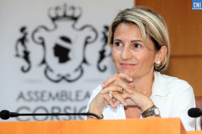 Nanette Maupertuis, présidente de l'Assemblée de Corse. Photo CNI.