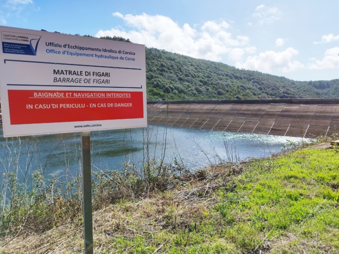 Le barrage de Figari s'étend sur 68 hectares. Avec le barrage de l'Ospedale, il approvisionne la région de Porto-Vecchio en eau potable et agricole.