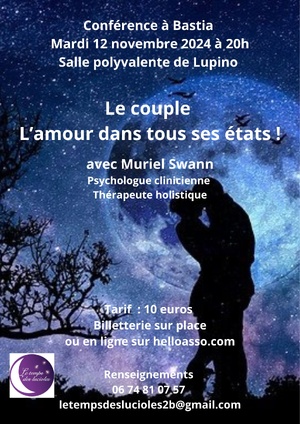 Bastia : Une conférence sur le couple et « L’amour dans tous ses états »