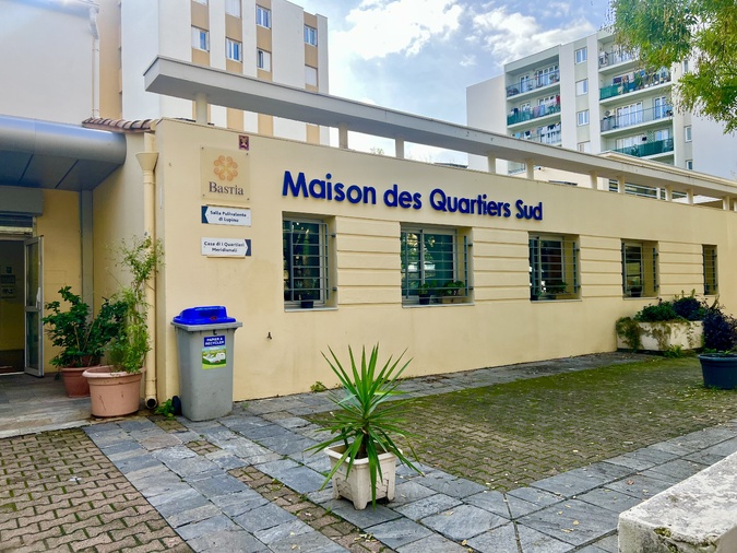 La Maison des Quartiers Sud à Bastia, le 13 novembre 2024.