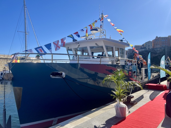 Le bateau « Alba » au Vieux Port de Bastia ce vendredi 15 novembre 2024.