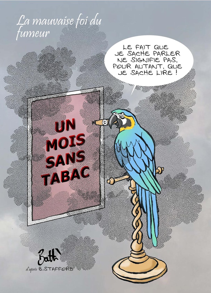 Le dessin de Battì : la mauvaise foi des… fumeurs