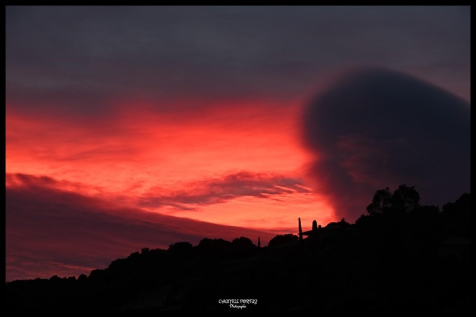 Le ciel mercredi soir à  Portivechju.Chantal Portaz-Biancarelli ( @Chantal Portaz Photographie)