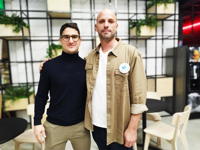 Rémy Chauveau-Ciabrini et Arnaud Gallais, mardi soir au complexe Galaxy de Lecci, après la projection du documentaire.