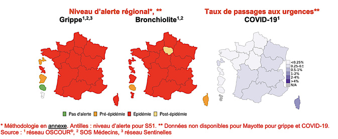 Grippe : la Corse en phase épidémique aiguë