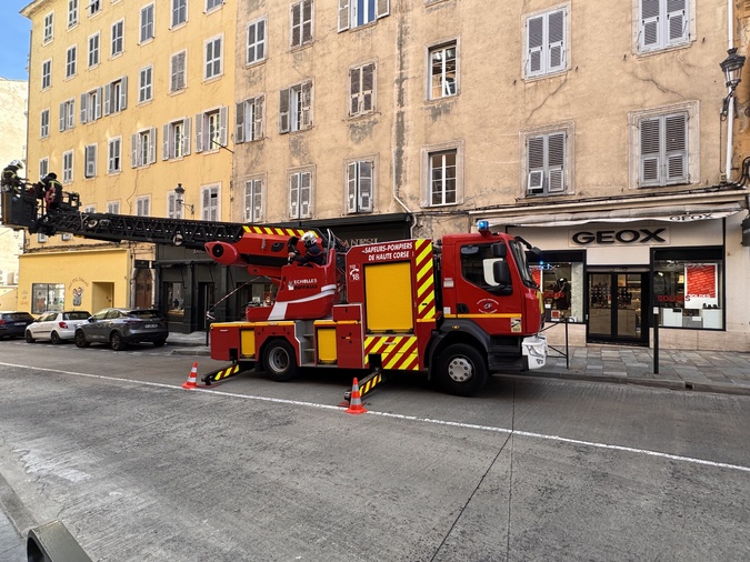 L'intervention sur le boulevard Paoli