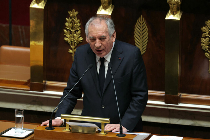 François Bayrou prononce son discours de politique générale ce mardi 14 janvier 2025. AFP