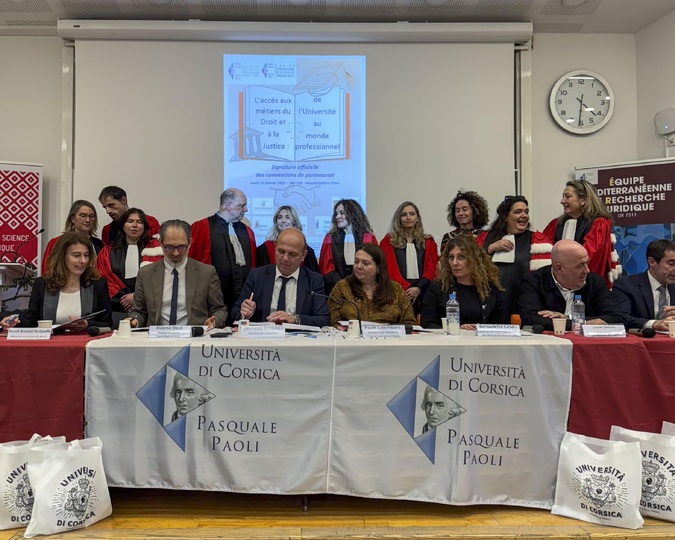 Corte : Un partenariat renforcé entre l’Université de Corse et les professionnels du droit