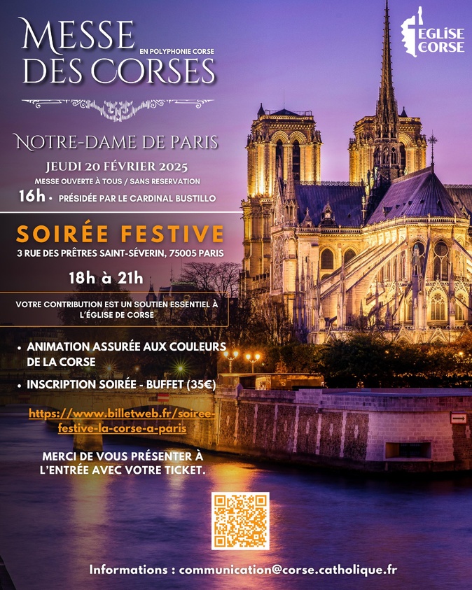 Notre-Dame de Paris accueille la Messe des Corses le 20 février