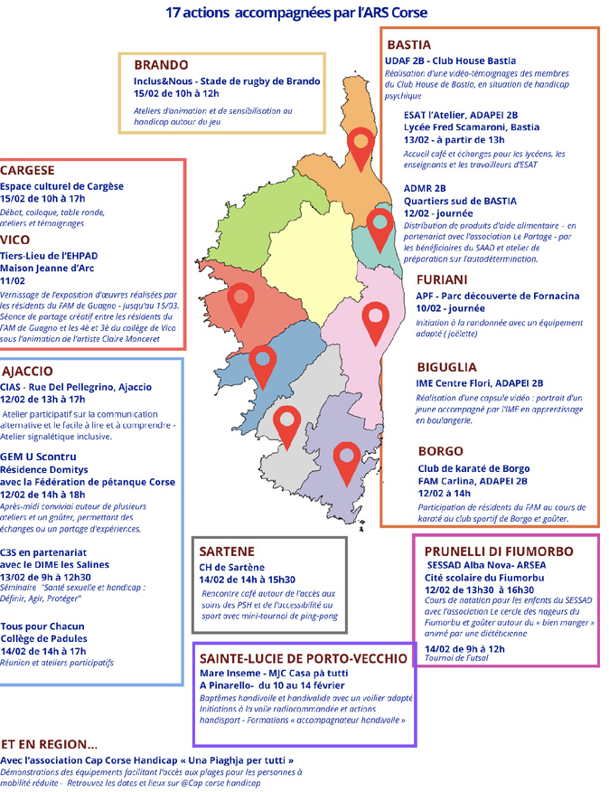 20 ans de la loi Handicap : Une semaine d’événements pour l’inclusion en Corse