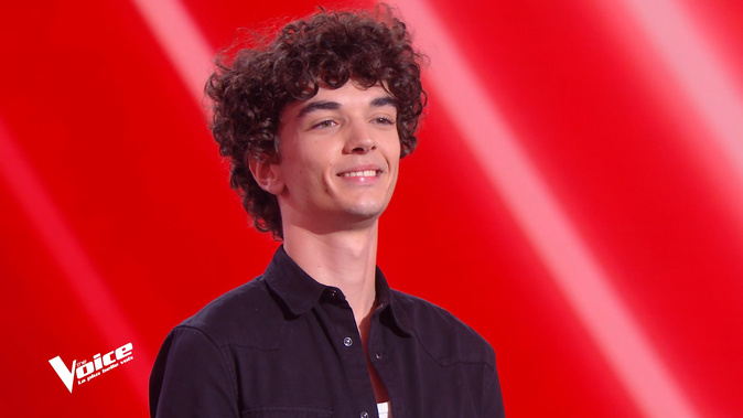 Gianni lors de son passage et le CP The Voice. . Crédit photo TF1