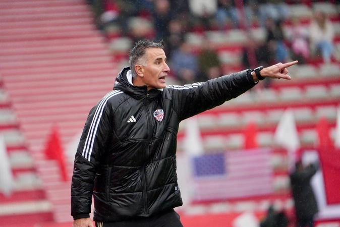 Thierry Debès se montrait satisfait à l'issue de la victoire face à l'AC Ajaccio (photo Paule Santoni)